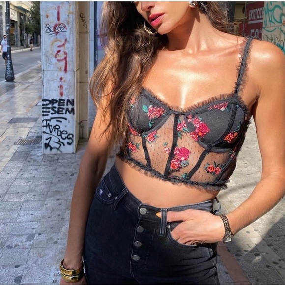 For Love and Lemons Rosebud. Bustier Small - Picture 7 of 11